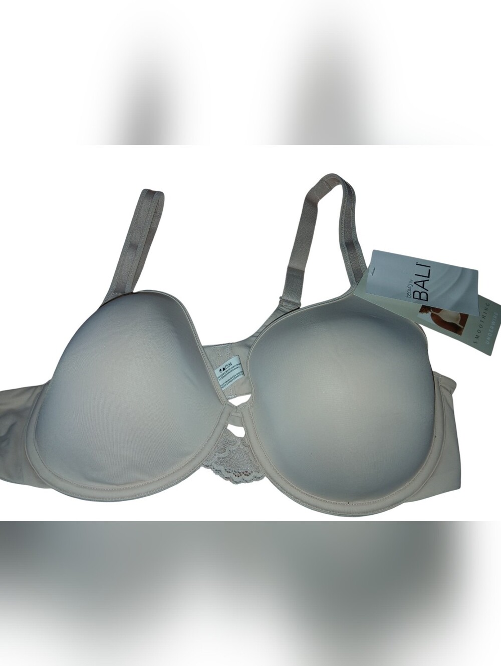 Bali Blush Smoothing Underwire Full Coverage Bra with Lace Trim 42C
